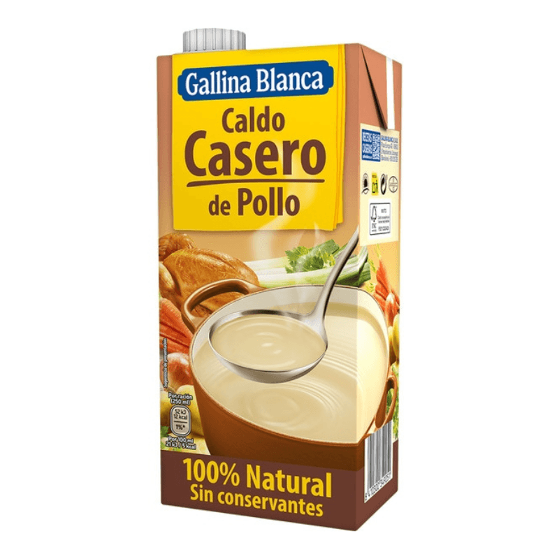 Caldo pollo natural 100% Gallina Blanca 1 l