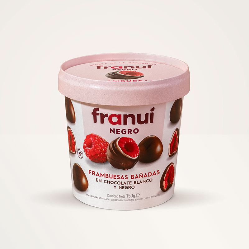 Franui frambuesa choco negro 150 g