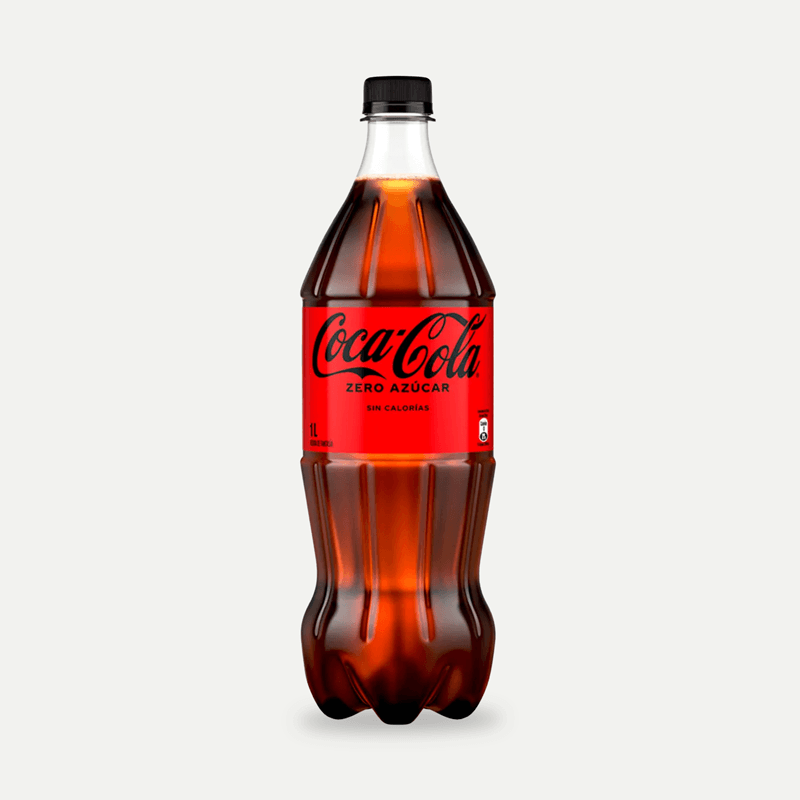 Refresco de cola Contour COCA COLA Zero, botella 1 litro